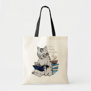 Cats Books And Coffee Tote Bag