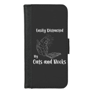 Cats Books House Cat Gift iPhone 8/7 Wallet Case