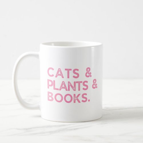 Cats Books Plants Cat Plant  Boo Coffee Mug