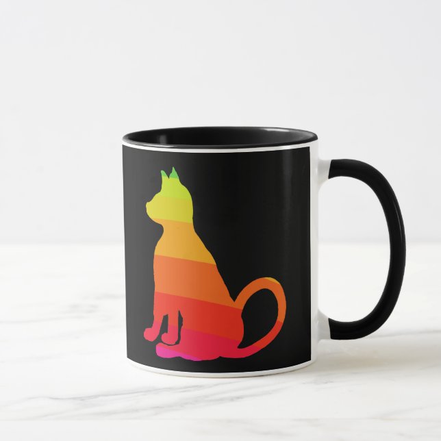 Cats Brights Rainbow Fun Cat CricketDiane Mug (Right)