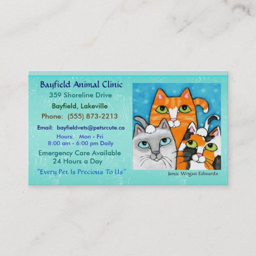 Customizable Cats Business Cards