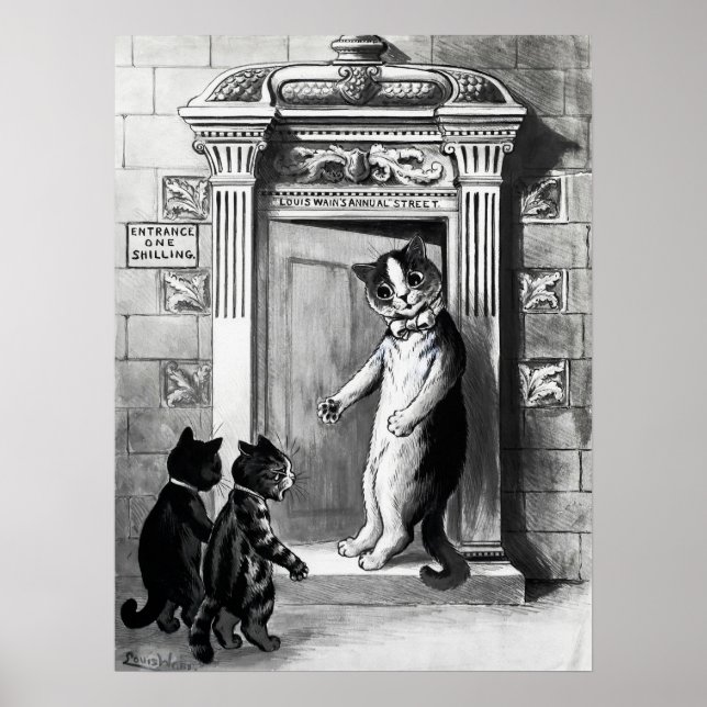 Cats by Louis Wain Poster (Front)