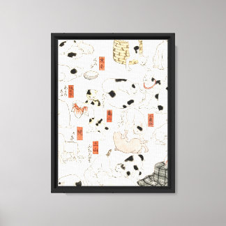 Cats by Utagawa Kuniyoshi Canvas Print
