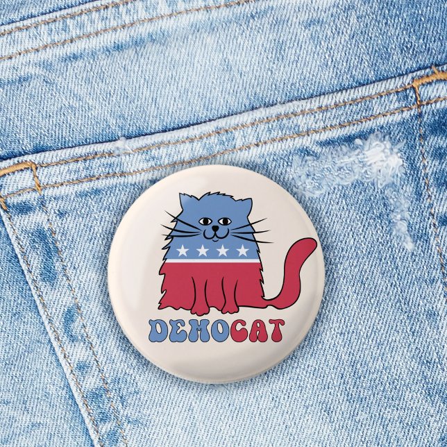 Cats Cat Ladies for Kamala Harris Vote 2024 Button (Creator Uploaded)