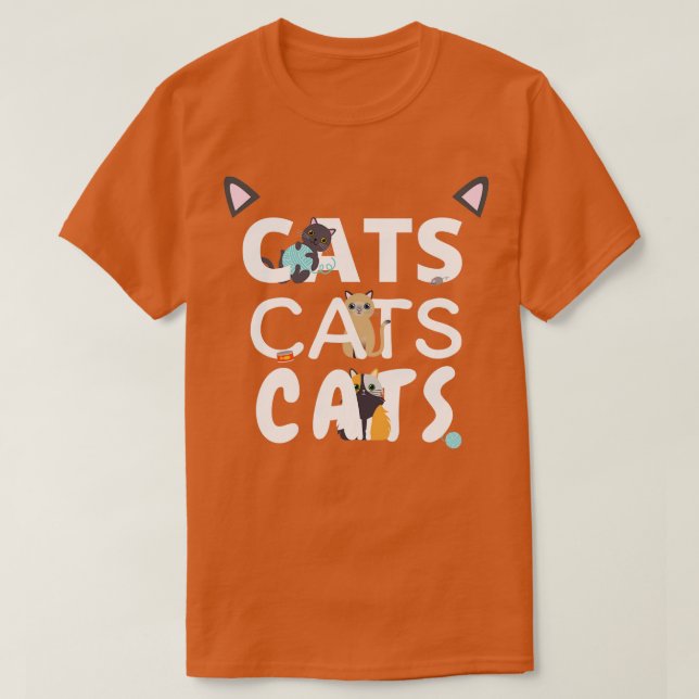 Cats Cats 4 T-Shirt (Design Front)