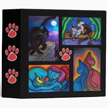 Cats Cats Cats Binder by dreamlyn at Zazzle
