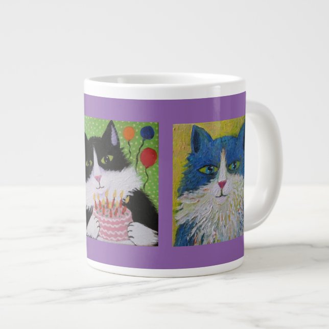 Cats cats cats giant coffee mug (Front Right)