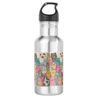 Cats! Cats! Cats! Stainless Steel Water Bottle