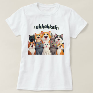 Cats chattering, chirping, ekekek T-Shirt