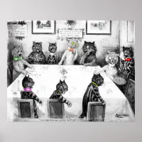 Christmas Cats by Louis Wain Tapestry