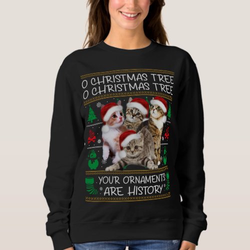 Cats Christmas Funny Xmas Ugly Christmas Sweater C