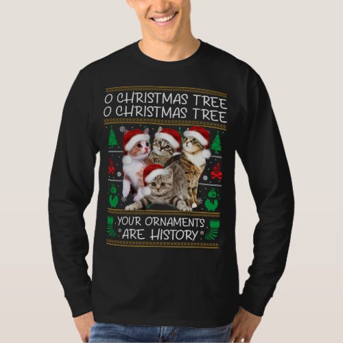 Cats Christmas Funny Xmas Ugly Christmas Sweater C