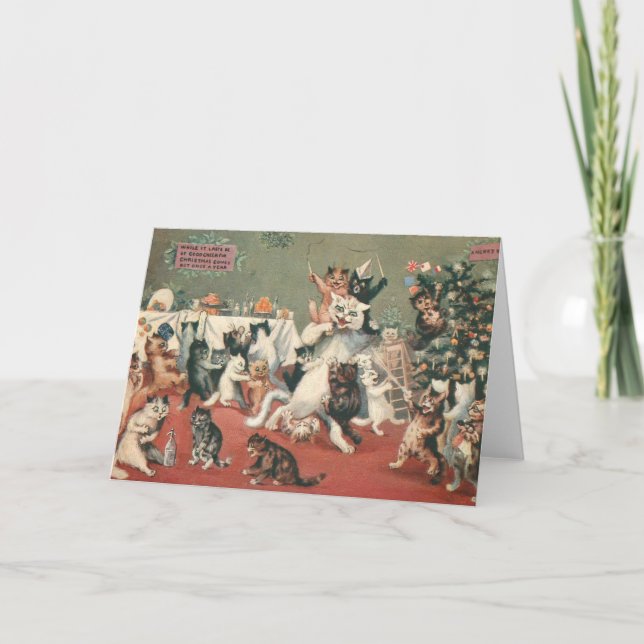 Cat's Christmas Holiday Card (Front)