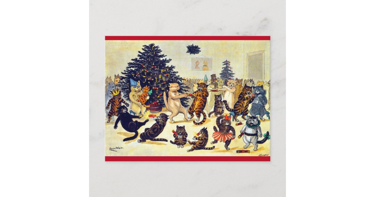 Louis Wain Christmas Cards – Museum of the Mind