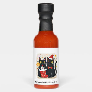 Cats Christmas Retro 50s 60s Xmas (1) Hot Sauces