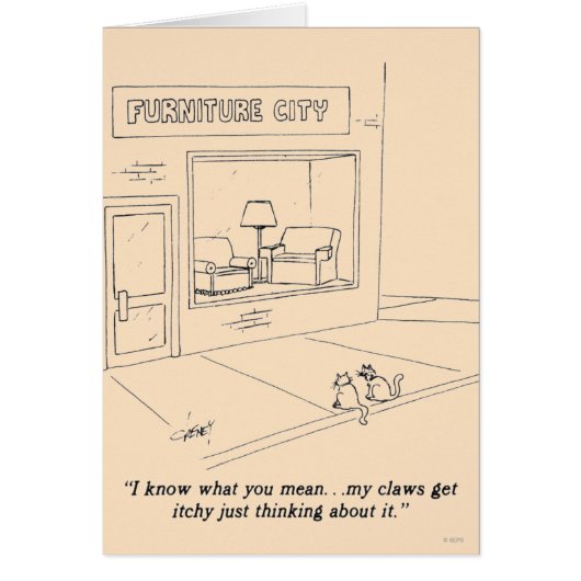 Cats Clawing Furniture Cards (Front)