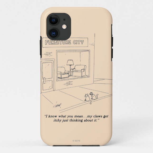 Cats Clawing Furniture Case-Mate iPhone Case (Back)