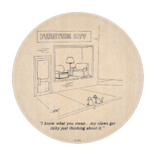 Cats Clawing Furniture Cutting Board