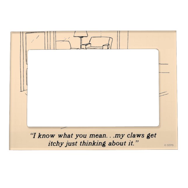 Cats Clawing Furniture Magnetic Photo Frame (Front)