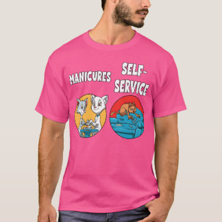 Cats Claws Cutting Manicure for a Cat lover vintag T-Shirt