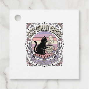 Cats Coffee Repeat Cat Tea Leaves Coffee Fortune R Favor Tags