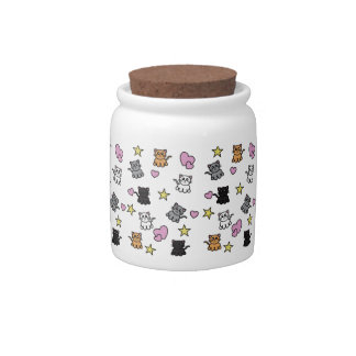 Cats Collage Candy Jar