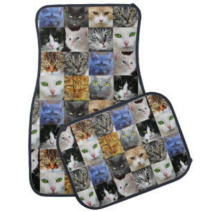 Cats Collage Car Mat Set