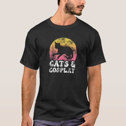 Cats  Cosplay Vintage Retro Hobby T_Shirt