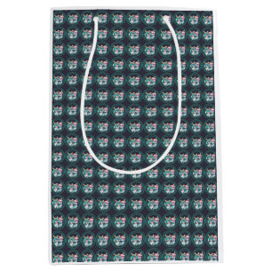 cats couple valentine Day Funny Medium Gift Bag