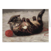 Cat's Cradle, A Cat Playing Ball of Yarn (Front Horizontal)