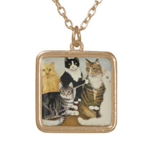 Cat's Cradle Gold Plated Necklace