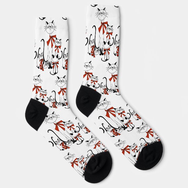 Cats Crew Socks (Right)