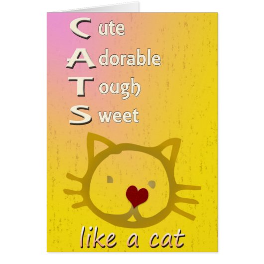 Cats Customizable Cards (Front)