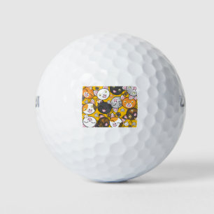 Cats Cute Kitty Kitties Kitten Adorable Feline Golf Balls