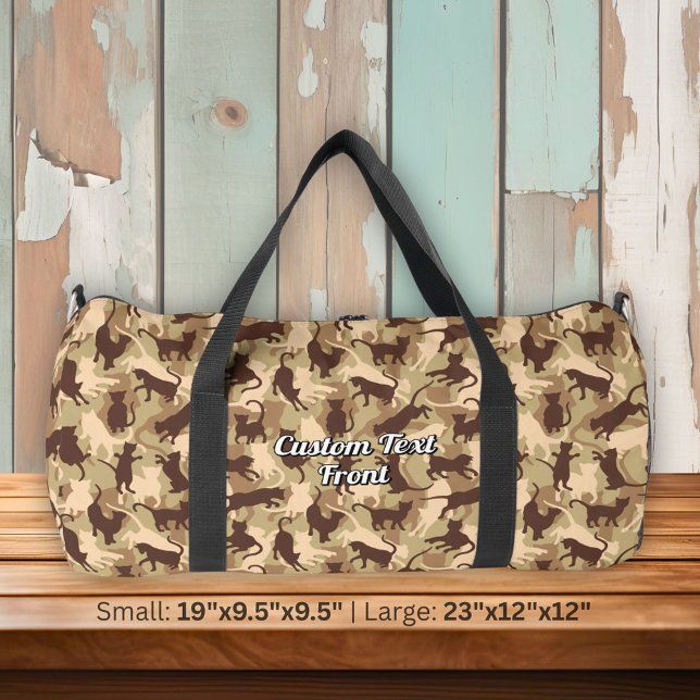 Cats Desert Camouflage Duffle Bag (Creator Uploaded)
