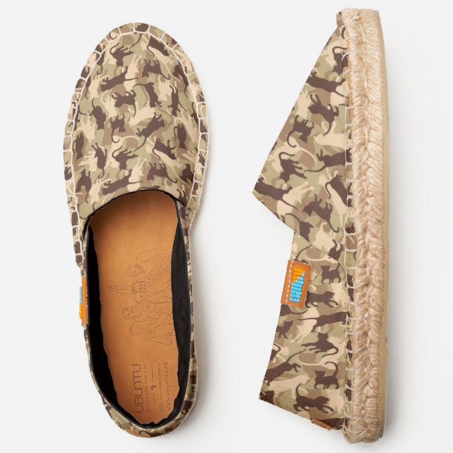 Cats Desert Camouflage Espadrilles (Side)