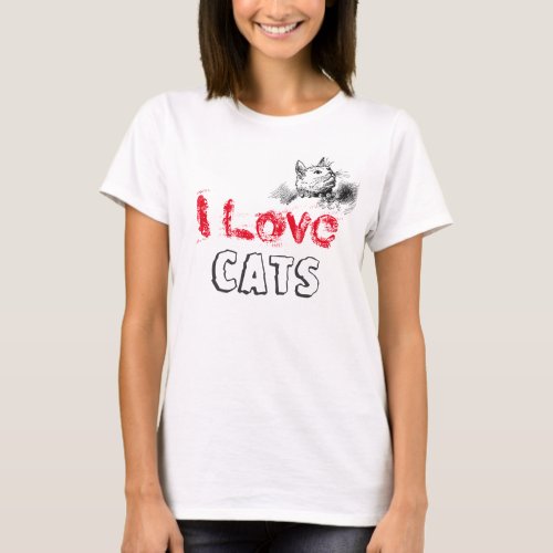 Cats Design Womens Hanes Nano V_Neck T_Shirt