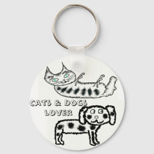 Cats & Dogs lover Keychain