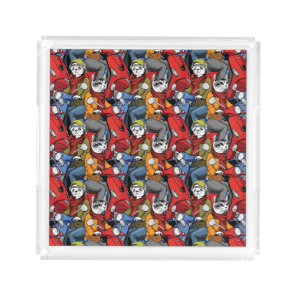 Cats & Dogs Scooter Pattern Acrylic Tray