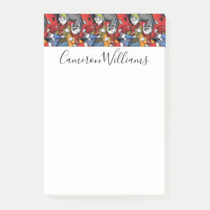 Cats & Dogs Scooter Pattern Add Your Name Post-it Notes