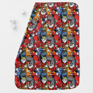 Cats & Dogs Scooter Pattern Baby Blanket