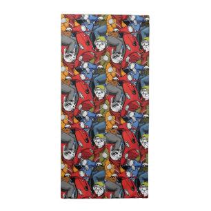 Cats & Dogs Scooter Pattern Cloth Napkin