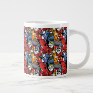 Cats & Dogs Scooter Pattern Giant Coffee Mug