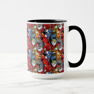 Cats & Dogs Scooter Pattern Mug