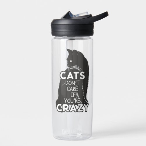 Cats Dont Care if Youre Crazy CamelBak Eddy Water Bottle