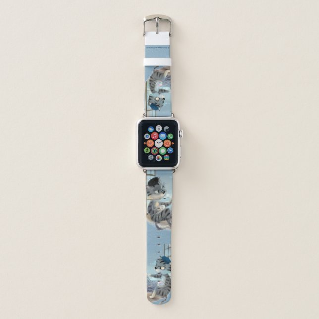 Cats & Eiffel Tower – Paris Apple Watch Band (Front)