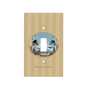 Cats & Eiffel Tower - Paris J Single Light Switch Cover