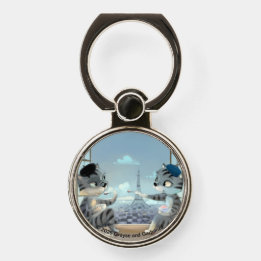 Cats & Eiffel Tower – Paris Phone Ring Holder