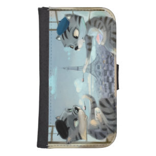 Cats & Eiffel Tower – Paris Wallet Case