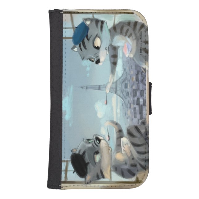 Cats & Eiffel Tower – Paris Wallet Case (Front)